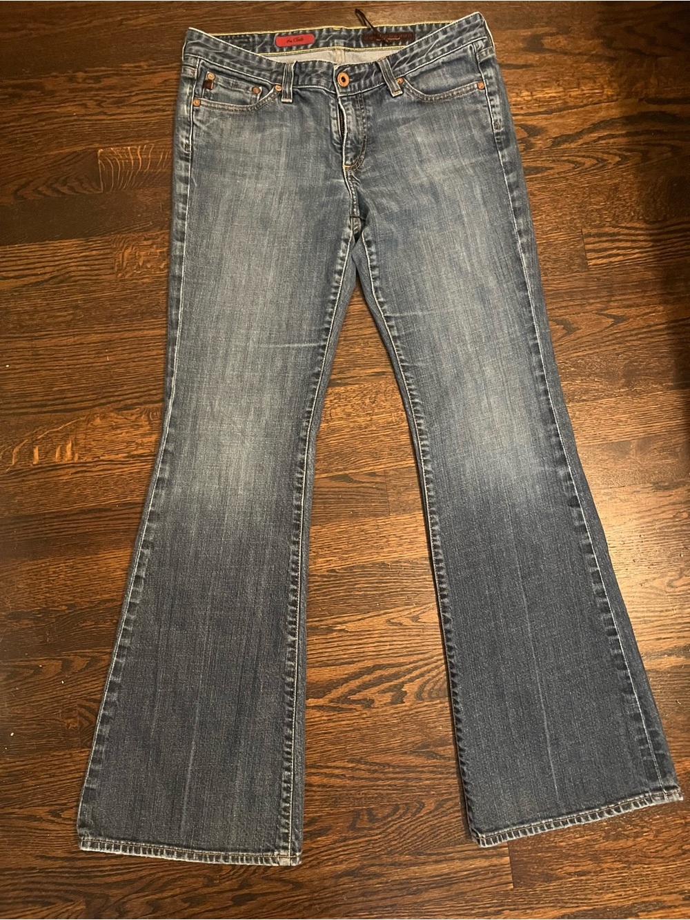 Vintage AG The Club Jeans 29R Low Rise Flare Y2K Made USA